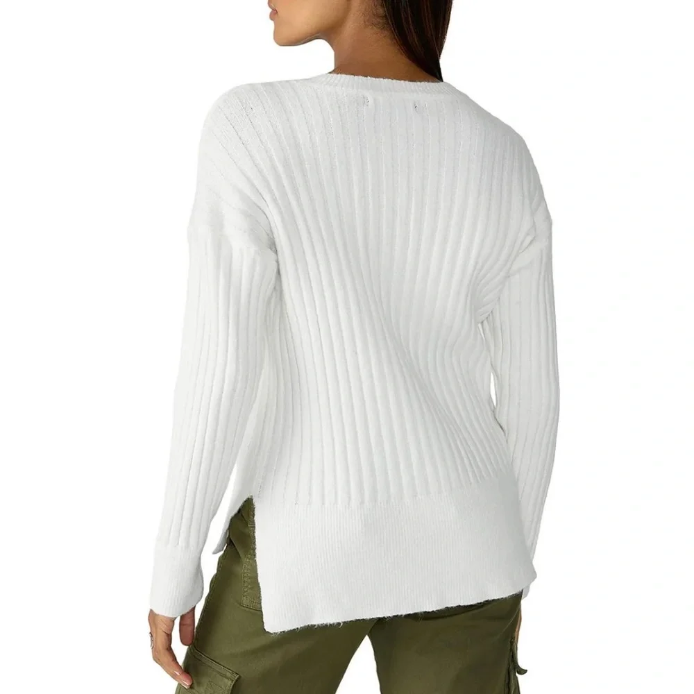 NWT SANCTUARY RIBBED V-NECK SWEATER - Picture 2 of 4